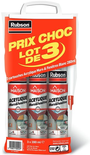 Lot mastic acrylique murs - lot,