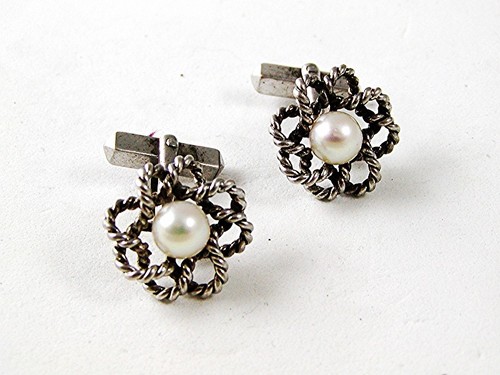 Vintage silver cultured - &,