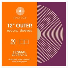 50x Pochettes GATEFOLD Disque Vinyles 33 Tours | Dépliables Pochettes Crystal...