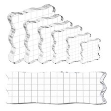Tampon Encreur Acrylique 7 pièces Tampon Scrapbooking Transparent Plaque Pour...