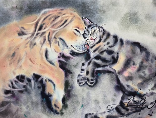 Peinture originale aquarelle
