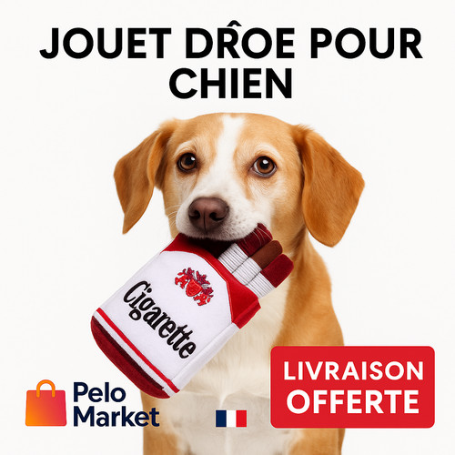 Jouet chien peluche rigolo