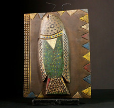 Porte grenier Dogon sculptée à la main africaine, pièce unique de décoration ...