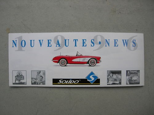 Catalogue nouveautées solido - nouveautées,