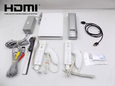 Nintendo Wii Console + HDMI Converter + 2x Controller Sets + Sensor Bar