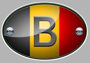 Ovale drapeau belge - drapeau, belgique