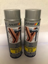 LOT 2 BOMBE DE PEINTURE GALVANISATION A FROID BRILLANT DE MARQUE MOTIP (1.1232