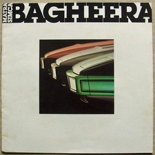 MATRA SIMCA BAGHEERA LF Car Sales Brochure 1977-78 Edition #1/09/77 FRENCH TEXT