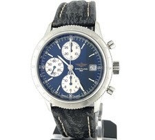 Breitling Navitimer AVI Chronograph A13023 Automatic Blue Dial Watch Mid 1990s 