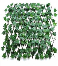 Treillis Clôture de Jardin Extensible Brise Vue Feuillage Artificiel 120x110/EB2
