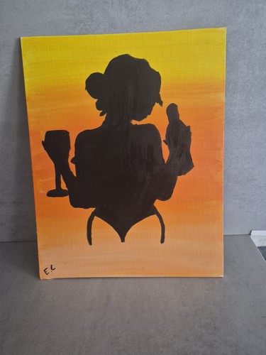 Peinture sur toile - e.c,