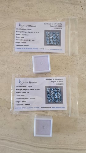 Lot topazes - lot,