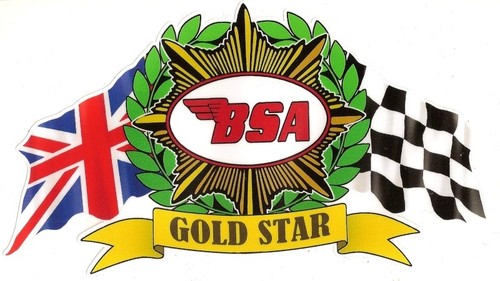Bsa gold star - bsa, sticker