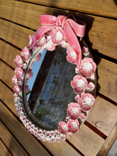 Ancien petit miroir - ancien,