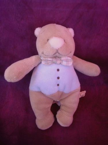Doudou tonton ours marron - , bleu