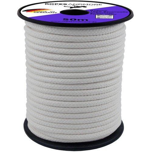 Corde coton tressé 12mm - coton, 3-12mm