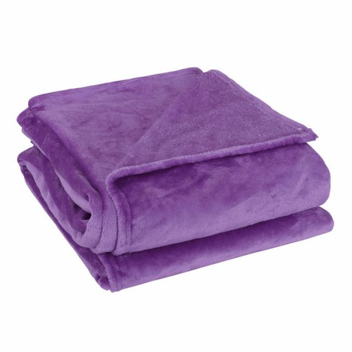 Plaid moletonné lit moelleux - plaid,
