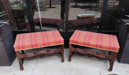 Paire bancs baroques - bancs,