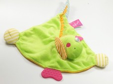 Doudou plat Dinosaure vert