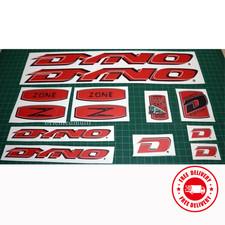 BMX Red Dyno Zone 1998 Decals Transparent Sticker GT Transparent Printed Sticker
