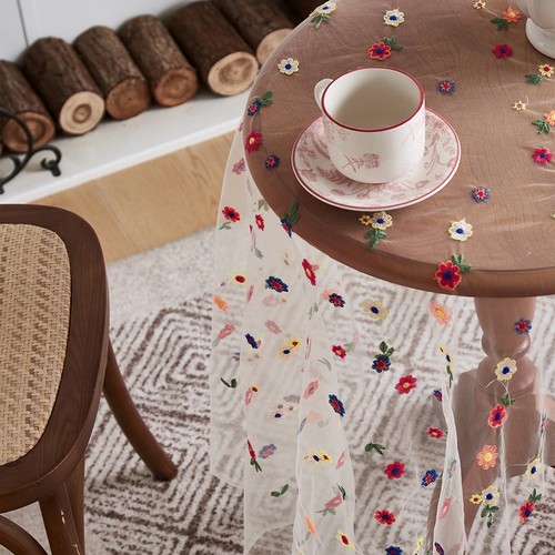 Nappe dentelle brodée pour - nappe,