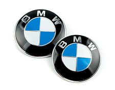 Set of Two BMW Emblems 74mm and 82mm Front or Rear 51148132375 Alternative