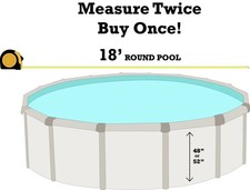 Round Overlap Pool Liner Size