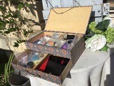 Ancienne boite tissu couture