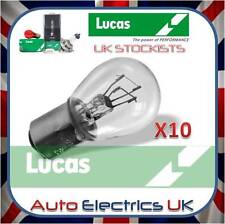 10x (TEN) PACK ORIGINAL LUCAS LLB380 12v 21/5 W BAY15D BRAKE/TAIL LIGHT BULB 380