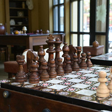 Jeu d'échecs fait main