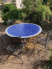 Table de jardin mosaique ples