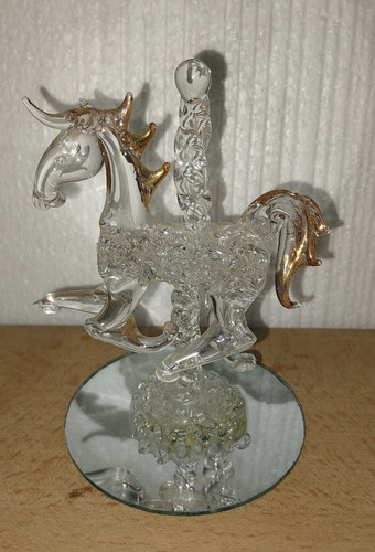 Figurine cheval verre - cheval,
