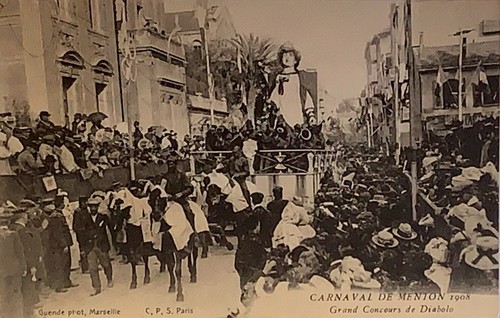 Cpa menton carnaval en - ,, ,
