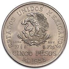 Mexique - 5 pesos 1953 argent Bicentenaire naissance d'Hidalgo - Mexico - KM.468