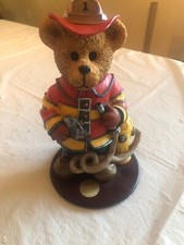 Classic Treasures Professional Bear Fireman Firefigher Collectible Ceramic