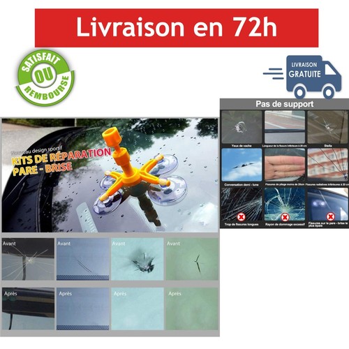 Kit réparation pare brise - kit, pare-brise