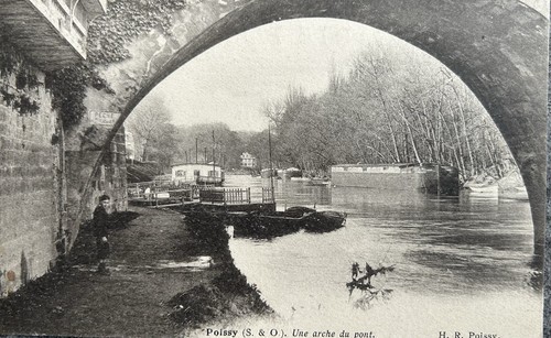 Carte postale cpa poissy seine - cpa,