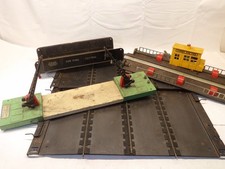 Vintage Lionel O  #350 transfer table with extra plate, #47 gate, Girder bridge