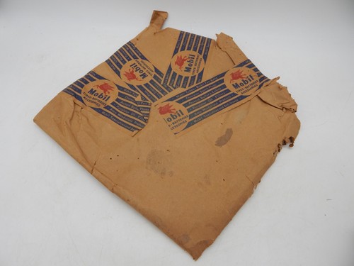 Vintage mobil oil parts brown - mobil,
