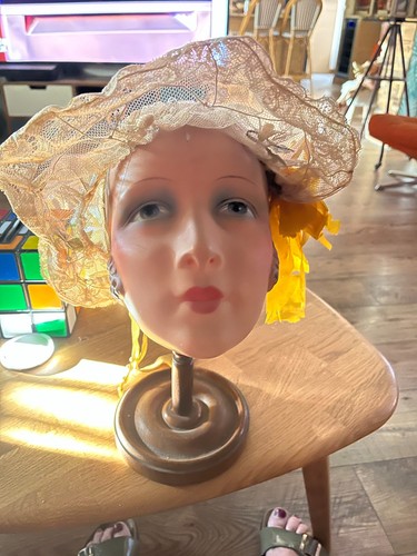 Ancienne tête mannequin - ancienne, de