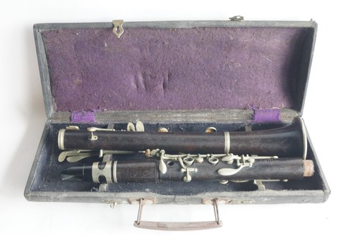 Ancienne clarinette bois - clarinette,