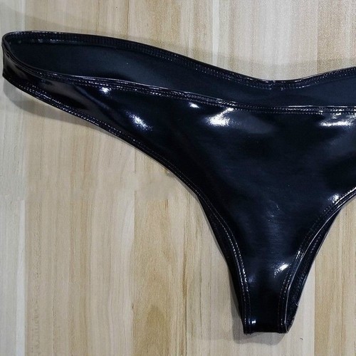 Hommes latex slip brillant - slip,