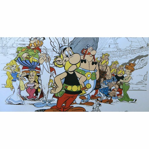 Plaque métal astérix - plaque,