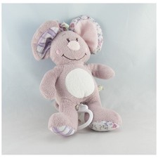 Doudou musical souris mauve