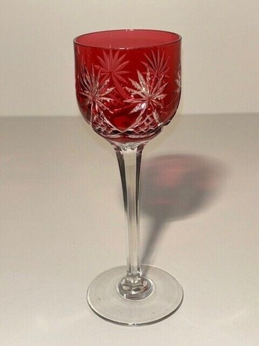 Verre cristal couleur rouge - verre,