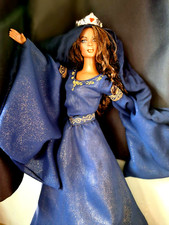 Gorgeous Fantasy Demoiselle  Custom   GOWN Veil  and Crown  