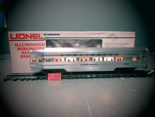 Lionel 6-9580 Burlington Aluminum "Silver Veranda" Observation Car O.B, C-8.