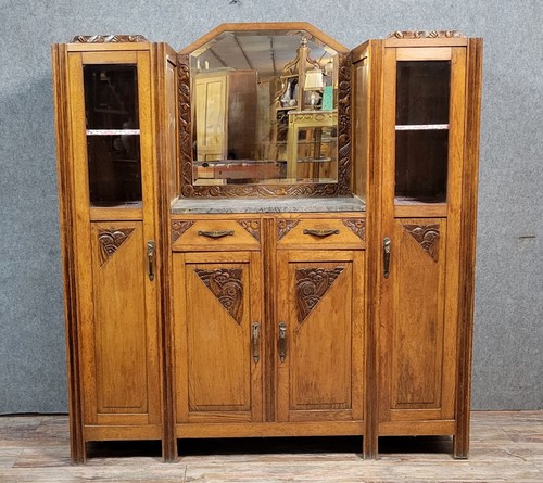 Buffet vitrine deux corps - deux,