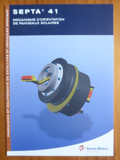 2001 SNECMA DOCUMENT SATELLITE ENGINE PROPULSION SEPTA 41 SOLAR PANEL