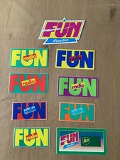 Lot 9 Autocollants FUN RADIO